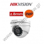  HIKVISION DS-2CE56D0T-IRMF(C)  Dome 2MP      2.8mm    103 