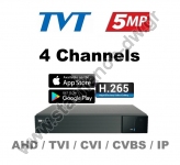  TVT TD-2104NS-HC H.265  5-  4  5 MP Lite ( IP  TVI CVI  AHD)  1  