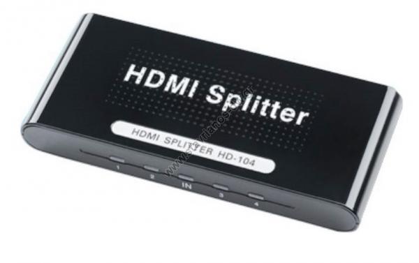  HDMI Splitter HDCP 3D 1  - 4  HD-104 