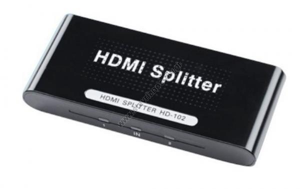  HDMI Splitter HDCP 3D 1  - 2  HD-102 