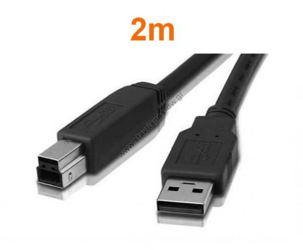   USB 3.0     B Nickel Plated 28AWG   2m USB-320B 