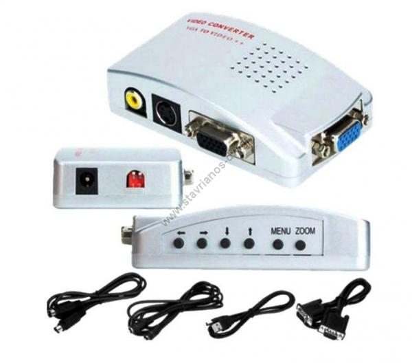   Converter VGA  AV   VGA   VIDEO / S-VIDEO VCT-201 