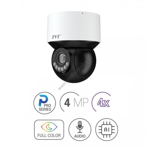  TVT TD-8343IE3N   4MP mini Speed Dome    IP TD-8343IE3N 